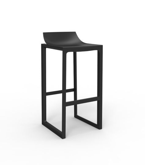 WALL STREET STOOL by Eugeni Quitllet | Vondom Products Unique Stools, Modern Patio Furniture, Luxury Bar, Patio Bar Stools, Bar Patio, Unique Chair, High Stool, Outdoor Bar Stools, Outdoor Stools