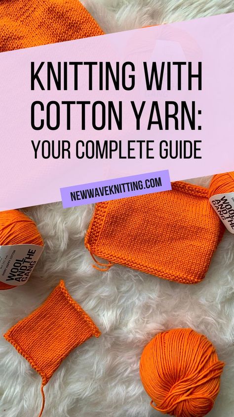 Learn the types of cotton, how cotton behaves, tips and tricks, and what the best and worst projects are for cotton yarn! Knitting With Cotton Yarn Patterns, Knitting With Cotton Yarn, Cotton Yarn Crochet Projects, Cotton Yarn Projects, Cotton Yarn Patterns, Cotton Yarn Knitting, Crochet Knit Blanket, Crochet With Cotton Yarn, Mercerized Cotton Yarn