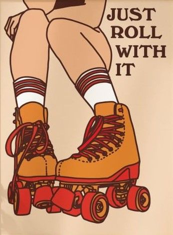 Roller Skate Illustration Vintage, Roller Skating Cartoon, Cartoon Roller Skates, Roller Skate Quotes, Roller Skating Aesthetic Wallpaper, Roller Skate Photography, Quad Roller Skates Aesthetic, Roller Skate Doodle, Rollerskate Drawing