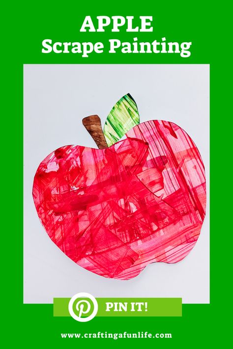 Preschool Craft September, Apple Marble Painting, Autumn Process Art Preschool, September Crafts For 1st Grade, Apple Art Crafts Preschool, Apple Painting Watercolour, Apple Art Kindergarten, Apple Process Art Preschool, Apple Day Crafts