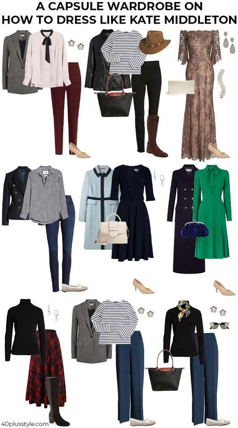 British Style Outfits, British Style Women Outfits, Mode Style Anglais, Kate Middleton Style Outfits, Looks Kate Middleton, Style Anglais, Kate Middleton Outfits, Fashion Capsule Wardrobe, Estilo Real