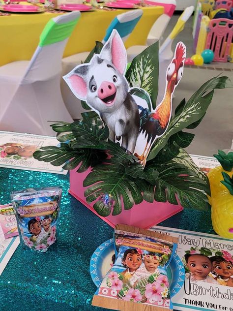 Moana Table Centerpieces, Moana Table Decorations, Moana Centerpieces Ideas, Moana Birthday Party Decorations, Baby Moana Birthday Party, Moana Centerpieces, Moana Birthday Decorations, Moana Birthday Party Ideas, Baby Moana