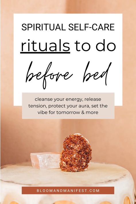 Bedtime Rituals Witch, Magical Evening Rituals, Space Clearing Ritual, Dream Rituals, Bed Affirmations, Night Time Rituals, Gratitude Ritual, Routine Before Bed, Modern Spirituality