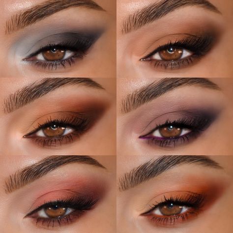 Date night…which one are you wearing? 👀 These are all using the Gone Matte palette from @colourpopcosmetics 🤎🤍🖤🧡 #colourpop #colourpopme… | Instagram Gone Matte Colourpop Looks, Matte Eyeshadow Looks, Colourpop Eyeshadow Looks, Colourpop Palette, Colourpop Eyeshadow, Date Night Makeup, Cake Face, Matte Eyeshadow, Which One Are You