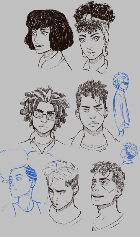 FreeMechanism — Sketches Hairstyles Drawing Reference, Hair Drawing Reference, Hairstyles Drawing, Hair Drawing, Arte Sketchbook, Anime Drawings Tutorials, Character Design References, How To Draw Hair, Manga Illustration