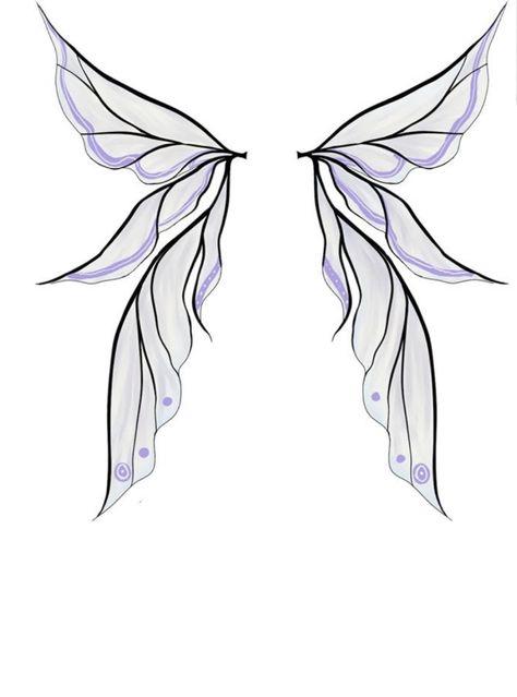 Fairy Wings Drawing, Fairy Wing Tattoos, Fairy Drawings, Wings Drawing, Fairy Tattoo, Pola Sulam, Wings Tattoo, Dope Tattoos, Fairy Wings