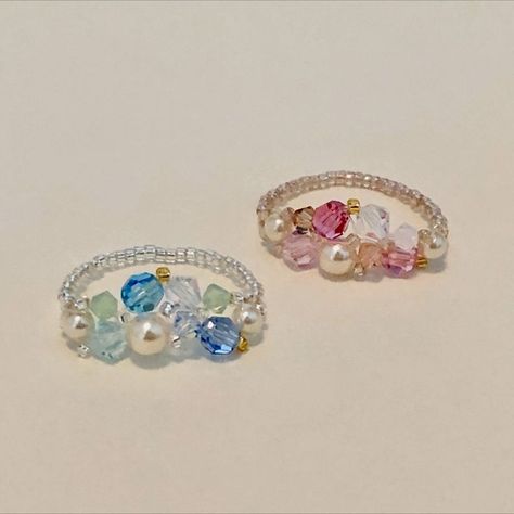 Diy Jewelry Making Tutorials, Bead Rings, Diy Beaded Rings, Ocean Treasures, Jewerly Beads, Beading Jewelery, Beaded Necklace Diy, Diy Bracelets Patterns, Beaded Jewelry Tutorials