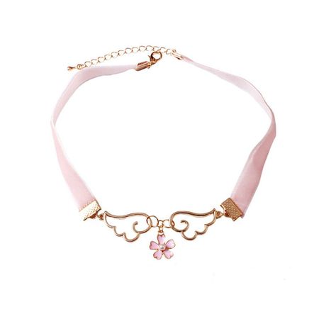 PRICES MAY VARY. Title: cosplaywho Cardcaptor Sakura Star Wings Girls Pink Choker (Sakura). Product Type: Departments > Girls > Jewelry > Necklaces & Pendants Sakura Necklace, Star Wings, Cherry Blossom Necklace, Moon Choker, Girls Choker, Winged Girl, Pink Choker, Angel Jewelry, Necklace Collar