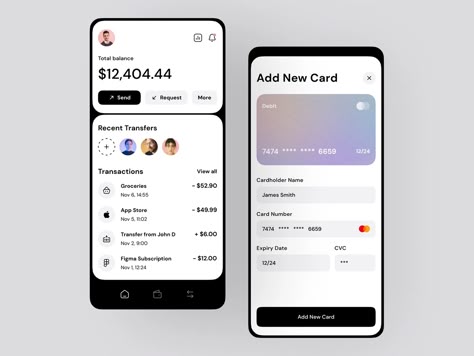 Digital Wallet App by Katarzyna Szostak for Tooploox on Dribbble Payment App Ui Design, Analytics Ui, Phone Format, Mobile Wallet App, Lifestyle App, Grocery Shopping App, Apple Wallet, Ui Mobile Design, User Journey