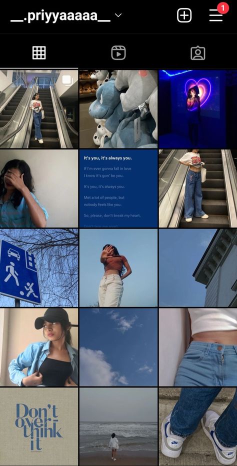 Blue Ig Aesthetic, Blue Insta Aesthetic, Navy Blue Instagram Feed, Blue Feeds Aesthetic, Blue Aesthetic Instagram Feed, Blue Ig Feed, Blue Instagram Feed, Instagram Feed Organizer, Blue Selfie