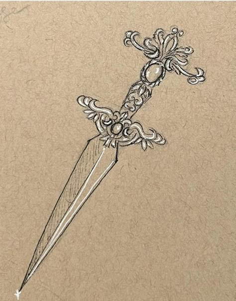 Athame Drawing, Art Easel Tattoo, Justice Scales Tattoo, Girly Dagger Tattoo, Dragon And Dagger Tattoo, Dagger Tattoo Stencil, Dainty Dagger Tattoo, Dager Tattoos For Women, Athame Tattoo