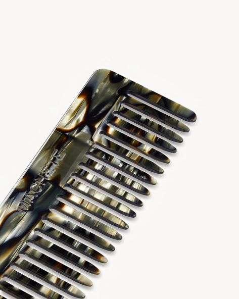 A classic wide-tooth comb, handcrafted from fine Italian acetate. Suitable for all hair types and textures. Wide Tooth Comb, Wet Hair, Comb, Pretty Colours, No. 2, Just In Case, Curly Hair Styles, Things To Come