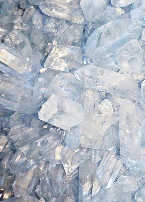 Ice Crystals, Rocks And Gems, Crystals Stones, Gems And Minerals, Color Textures, Crystal Gems, Blue Aesthetic, Crystals Minerals, Rocks And Minerals