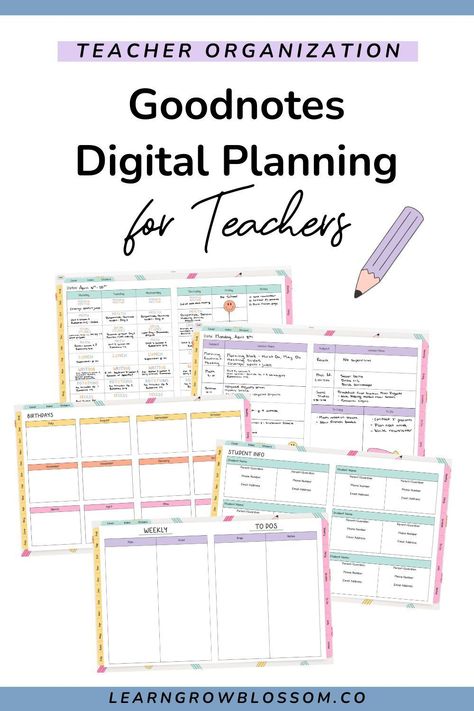 All the Goodnotes Teacher Templates that You Need - Tons of Weekly Planner Templates & a Gradebook 24hourplanner #digitalplannerfreebie #digitalplannerlife #diydigitalplanner📜. Teacher To Do List, Ipad Teacher, Ipad Planners, Teacher Grade Book, Editable Teacher Planner, Teacher Planner Templates, Digital Lesson Plans, Class List, Planner Writing