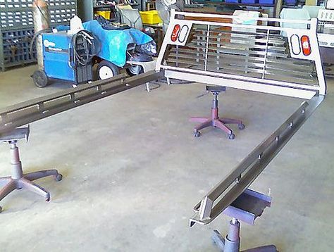 Headache Rack Trucks, Headache Rack, Truck Bed Rails, Wine Cart, Modern Bar Cart, Custom Truck Beds, Angle Iron, Chop Saw, Truck Beds