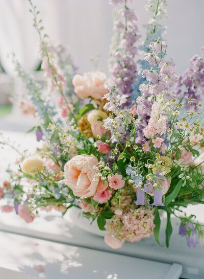 How To Decorate Aisle For Wedding, Pastel Wild Flower Wedding, Pastel Spring Flowers, Vintage Whimsical Wedding, Timeless Wedding Florals, Pastel Centerpieces Wedding, Spring Centerpieces Wedding, Pastel Boutonniere, Pastel Color Wedding Theme