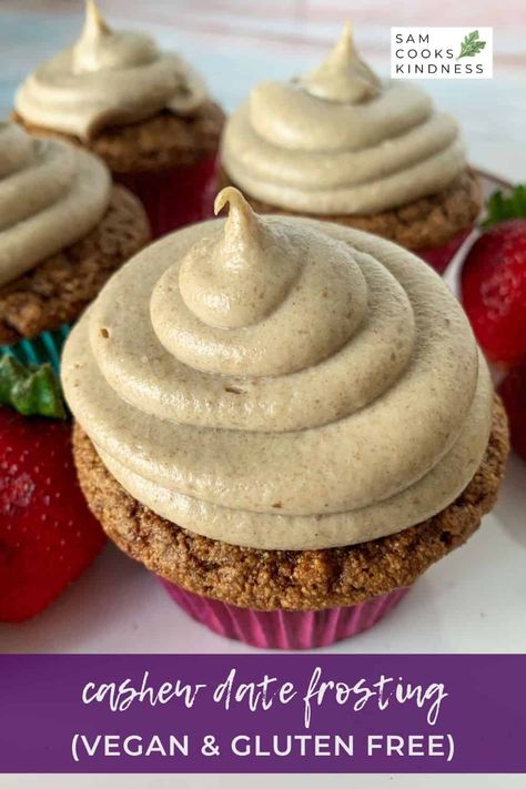 Date Frosting, Healthy Frosting, How To Make Frosting, Wfpb Recipes, Keto Dessert Easy, Caramel Flavoring, Vegan Cooking, Round Cakes, Refined Sugar Free