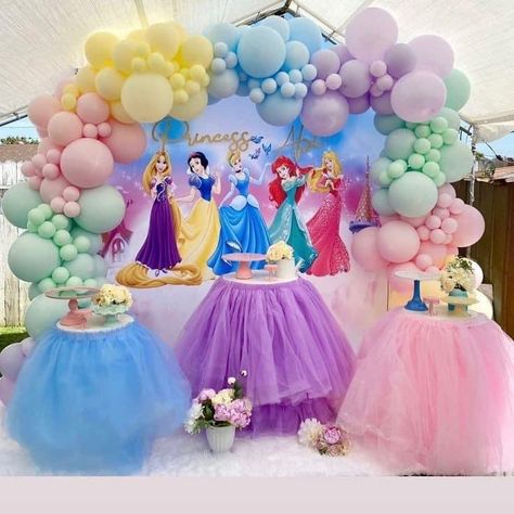 Disney Princess Theme Birthday Party, Disney Princess Diy, Princess Birthday Decorations, Princess Balloons, Disney Princess Theme, Princess Crafts, Princess Birthday Party Decorations, Belle Birthday, Disney Princess Birthday Party