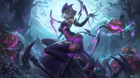 3840x2160 Wallpaper, League Legends, Spider Queen, Miss Fortune, League Of Legends Characters, Splash Art, Riot Games, Fun Illustration, Art Studios