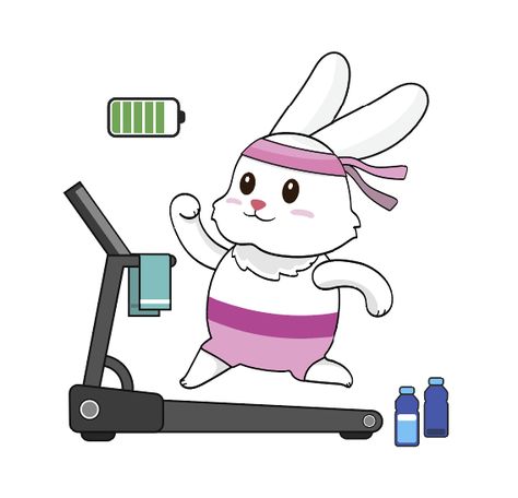 Cute gym bunny gives you motivation. Be healthy and strong! Exercising Cartoon, Daycare Classroom Decor, Energy Motivation, Gym Bunny, Yellow Bunny, Idea Box, Friends Cartoon, Funny Dp, Fit Mum