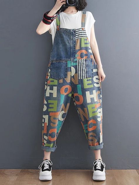 NEW IN Overalls Outfit Summer, Striped Overalls, Black Denim Overalls, Loose Overalls, Overalls Denim, Overalls Outfit, Pants High Waisted, Leisure Fashion, Street Style Chic