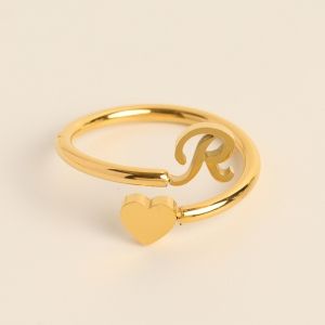 Heart R Initial Ring Gold Plated Adjustable Heart R Initial Ring Gold Plated Adjustable | Buy Best Cheap Jewelry [20230617-R] - $5.99 : FashionSonder - Online Best Cheap Workout Clothes, Jewelry, Casual Activewear Outfits Shop For Women and Men Alphabet Ring, R Letter, Workout Clothes Cheap, Gold Initial Ring, Initial Design, Letter Ring, Meaningful Jewelry, Initial Ring, Gold Initial