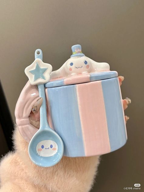 Mini Tea Set, Hello Kitty Crafts, Diy Air Dry Clay, Tanah Liat, Clay Diy Projects, How To Make Clay, Paper Craft Diy Projects, Cute Polymer Clay, Diy Pottery