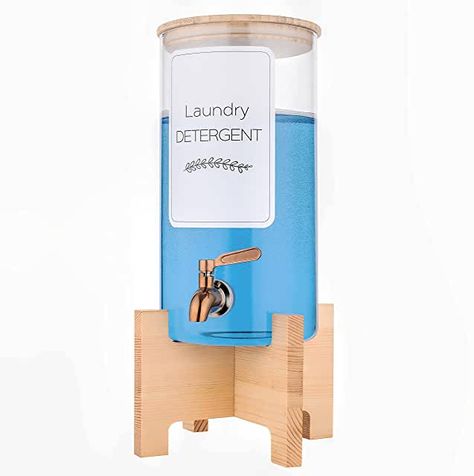 Liquid Detergent Dispenser Ideas, Liquid Laundry Detergent Dispenser, Laundry Soap Container, Laundry Soap Dispenser, Laundry Detergent Storage, Laundry Detergent Container, Detergent Storage, Cleaning Cupboard, Laundry Detergent Dispenser