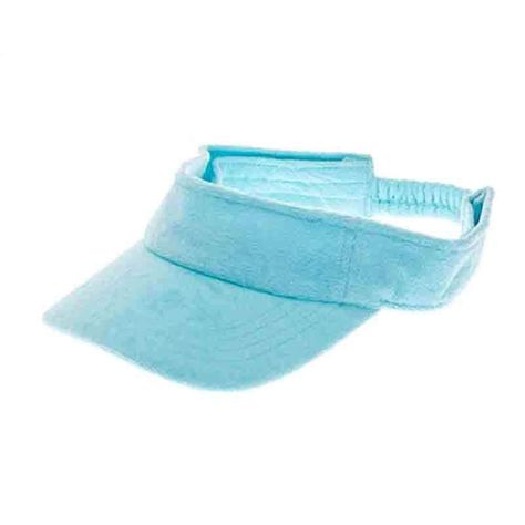 Great for tennis or golf. Soft terrycloth sun visor with elastic closure. 3" curved bill. 2" band. One size. 100% polyester Golf Visor, Sun Visor Hat, Visor Cap, Timeless Classic Style, Visor Hats, Play Golf, Terry Cloth, Wearing Clothes, Timeless Classic