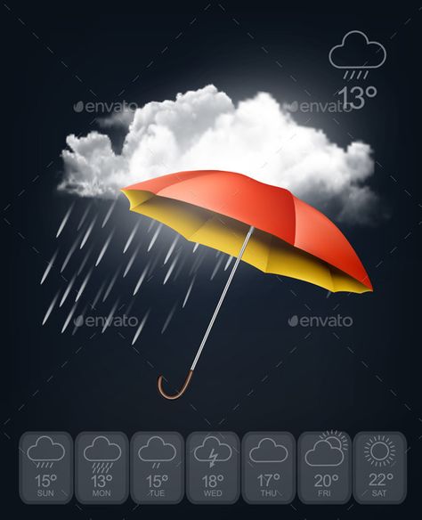 Weather Forecast Template Weather Poster Design, Weather Forecast Background, Weather Forecast Design, Weather Logo, Weather Poster, Intelligent Robot, Weather App, Media Poster, Weather Update