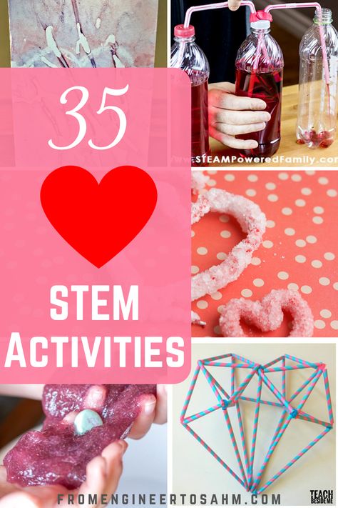 Heart Themed STEAM/STEM Activities - From Engineer to SAHM Candy Hearts Activities, Valentine Stem Activities, Valentine Stem, Dancing Hearts, Stem Activities Kindergarten, Stem Activities For Kids, Kindergarten Stem, February Activity, Slime Recipes