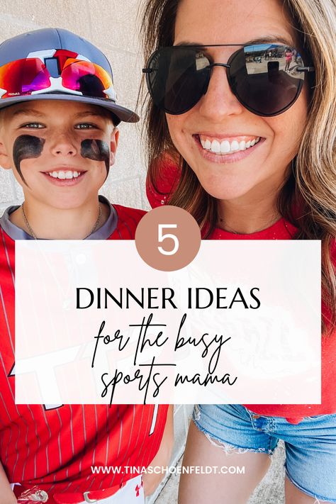 Your kid is in sports so you need a quick and easy dinner option for those nights spent at the ballpark, field, or court! I've got you! Check out 5 dinner ideas for this week that are kid friendly, quick to make, and healthy for everybody! Easy Soccer Night Dinner, Easy Dinner For Baseball Nights, Crockpot Meals For Sports Moms, Dinners To Take To Baseball Games, Easy Dinner Ideas For Sports Nights, Dinner Sports Night, Ballpark Night Dinners, Softball Night Dinners, Easy Dinner After Sports