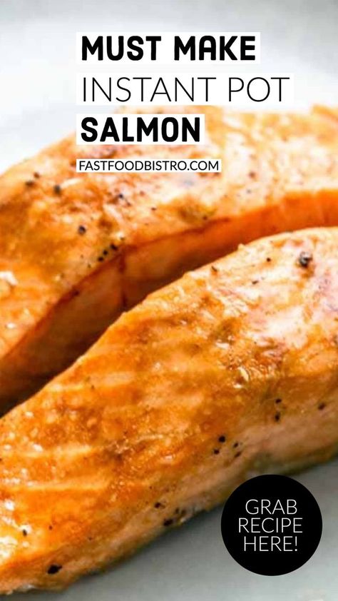 Balsamic Salmon Recipes, Pressure Cooker Salmon, Moist Salmon, Instant Pot Salmon, Multi Cooker Recipes, Fish Dinner Recipes, Easy Salmon Recipes, Best Instant Pot Recipe, Healthy Instant Pot Recipes