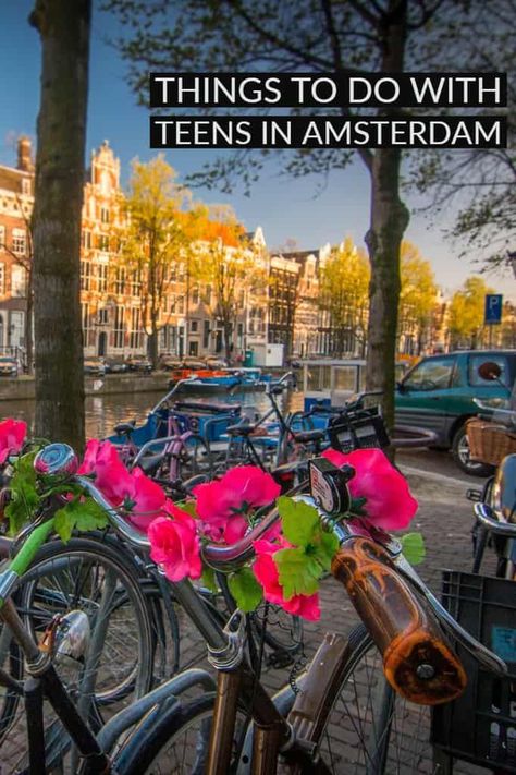 Amsterdam is a great city to visit with teens so much to do.  Amsterdam attractions | What to in Amsterdam | Places to visit in Amsterdam | What to see in Amsterdam | Amsterdam with kids | What to do in Amsterdam with kids  | Things to do in Amsterdam with kids  #wyldfamilytravel #amsterdam #amsterdamnetherlands #amsterdamwithkids #amsterdamwithteenager #travel #familytravel #travelwithteenagers #familyvacation #amsterdamattractions via @wyldfamtravel Amsterdam With Teens, Amsterdam Places To Visit, Things For Teens, Amsterdam With Kids, What To Do In Amsterdam, Netherlands Trip, Amsterdam Vacation, Amsterdam Attractions, Things To Do In Amsterdam