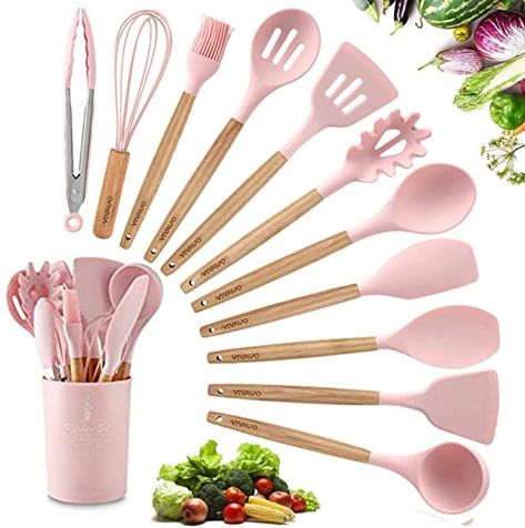 Pink Kitchen Utensils, Silicone Kitchenware, Silicone Cooking Utensils, Kitchenware Set, Kitchen Spatula, Cooking Spatula, Silicone Kitchen Utensils, Cooking Utensil, Cooking Utensils Set