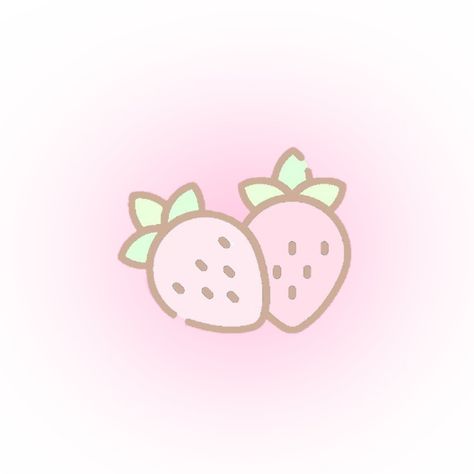 Strawberry Icons Aesthetic, Strawberry Widget, Widget Cute, Kawaii Banner, Roblox Background, Gfx Roblox Background, Watermark Ideas, Kawaii App, Pink Core