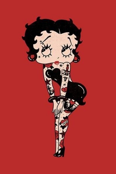 Tattoos Betty Boop, Betty Boop Tattoo Ideas, Betty Boop Tattoo, Betty Boop Tattoos, Betty Boop Cartoon, Betty Boop Art, Betty Boop Pictures, Betty Boop, Tumblr Posts