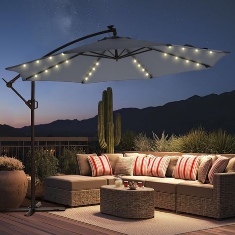 Patio umbrella lights