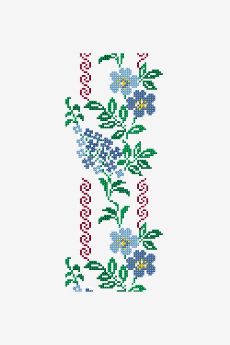 Free Cross Stitch Designs, Climbing Flowers, Floral Stencil, Simple Cross, Poppy Pattern, Stitch Flowers, Flamingo Pattern, Cross Stitch Patterns Free