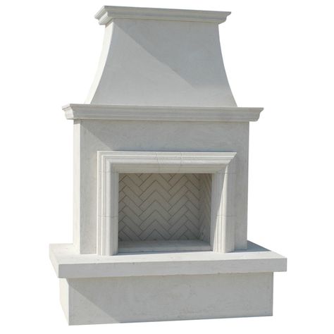 Vented Outdoor Gas Fireplace With Moulding Fireplace Style, Fireplace Facade, Build A Fireplace, Outdoor Gas Fireplace, Backyard Fireplace, Modern Pergola, Gas Logs, Fire Features, Classic Outdoor