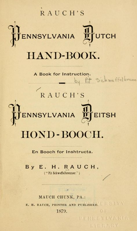 German Dictionary, Genealogy Book, Field House, Dutch Language, College Library, German Words, Wayback Machine, Pennsylvania Dutch, Free Text