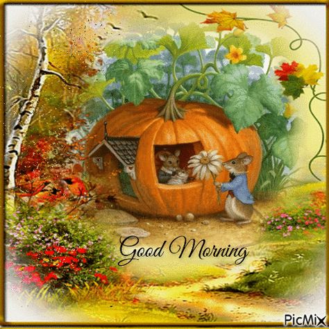 Good Morning Fall Gif, Spooky Good Morning, Fall Good Morning, Autumn Good Morning, Good Morning October, Halloween Good Morning, Good Morning Fall Images, Good Morning Fall, Cheerful Quotes