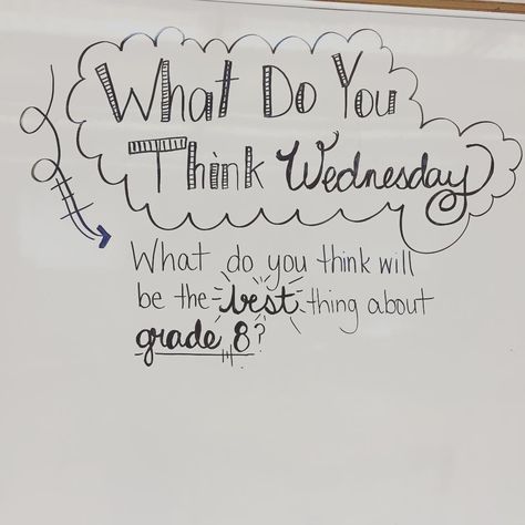 Awwww... only 6 more days with this great bunch. #iteach7th #teachersofinstagram #iteachtoo #teachersfollowteachers #miss5thswhiteboard Wednesday Whiteboard, Mindset Prompts, Morning Prompts, Wednesday Ideas, Whiteboard Prompts, Whiteboard Questions, Whiteboard Writing, Whiteboard Messages, Morning Board