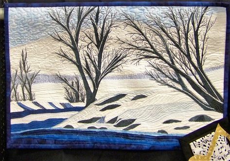 Lorraine Roy, Journal Quilts, Creative Quilts, Fibre Artist, Tree Photos, Watercolor Quilt, Tree Quilts, Fabric Artwork, Landscape Art Quilts