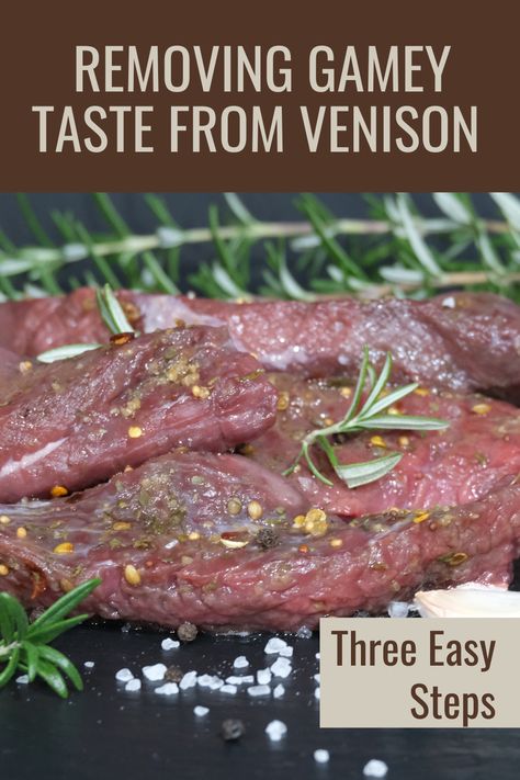 Grilled Venison Steak Recipes, How To Make Venison Not Gamey, How To Cook Back Strap Venison, Recipes For Venison Tenderloin, Brine For Venison, Venison Steaks Recipes, How To Get Gamey Taste Out Of Deer Meat, How To Tenderize Deer Meat, How To Cook Deer Roast