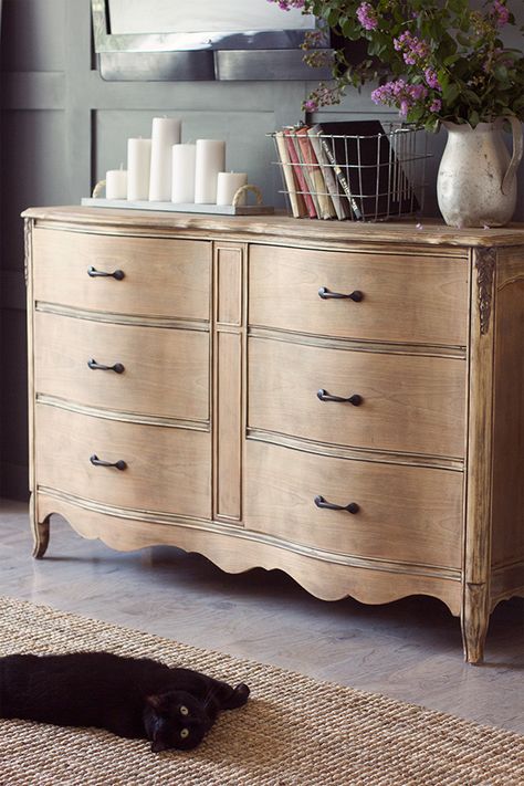 Living Room progress report | Jenna Sue Design Blog Ikea Bar Cart, Natural Wood Dresser, Jenna Sue Design, Jenna Sue, Furniture Redo, Aging Wood, Dresser Makeover, Wood Dresser, Natural Wood Finish