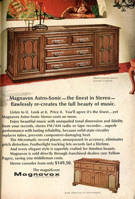 https://flic.kr/p/k5vFES | 1967 Magnavox Stereo Advertisement Readers Digest November 1967 | 1967 Magnavox Stereo Advertisement Readers Digest November 1967 Juice Advertisement, Vintage Stereo Console, Hippie Mom, Stereo Console, Florida Oranges, Oldies Music, The Seventies, Readers Digest, Old Magazines