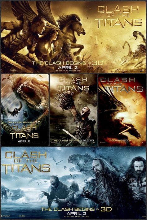 Clash Of Titans, Action Movie Poster, Good Animated Movies, Clash Of The Titans, English Movies, Picture Movie, Movie Posters Design, Top Movies, Poster Design Inspiration