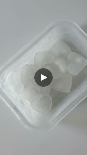 Facial Ice Cubes, Facial Icing, Glass Tupperware, Rice Water Recipe, For Shiny Hair, Cup Of Water, Rice Water, Ice Cube Molds, Filtered Water