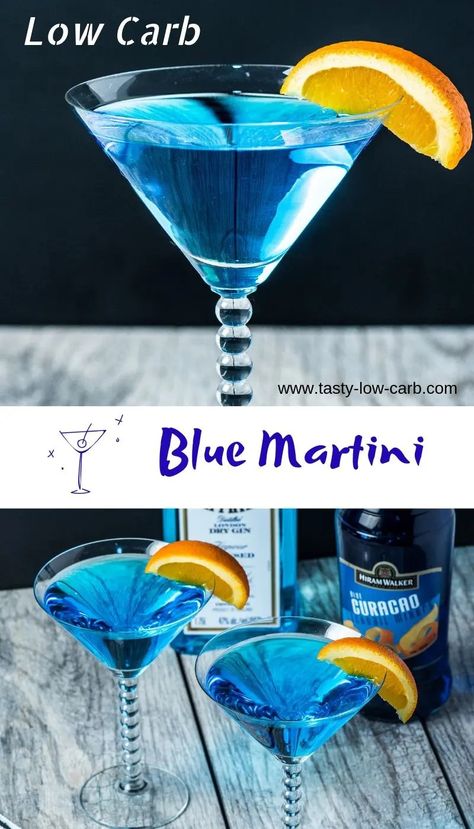 Blue Martini Recipe, Fruity Rum Drinks, Low Carb Alcoholic Drinks, Blueberry Martini, Tooty Fruity, Lavender Martini, Holiday Martinis, Martini Recipes Vodka, Summer Vodka Cocktails